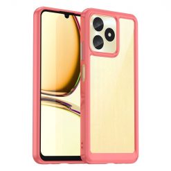 Kryty na mobil | Ochranný kryt Colorful Acrylic case červený – Realme C51 | Kryty na mobil
