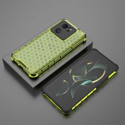 Kryty na mobil | Odolný kryt Honeycomb Armor zelený – Xiaomi 13T / 13T Pro | Kryty na mobil