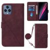 Kryty na mobil | Peňaženkové puzdro Embossing Pattern Cross zelené – T Phone / T Phone (2023) | Kryty na mobil
