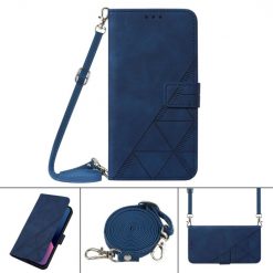 Kryty na mobil | Peňaženkové puzdro Embossing Pattern Cross modré – T Phone / T Phone (2023) | Kryty na mobil