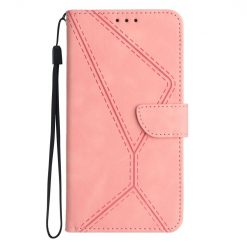 Peňaženkové puzdro Embossing Pattern Stitchy case ružové – Oppo A78 4G