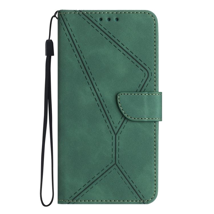 Peňaženkové puzdro Embossing Pattern Stitchy case zelené – Oppo A78 4G | Kryty na mobil Kryty na mobil | Peňaženkové puzdro Embossing Pattern Stitchy case zelené – Oppo A78 4G | Kryty na mobil