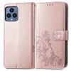 Kryty na mobil | Peňaženkové puzdro Embossing Pattern Štvorlístok modré – T Phone / T Phone (2023) | Kryty na mobil