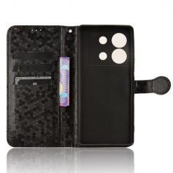 Peňaženkové puzdro Honeycomb Dot Texture Case čierne – Infinix Zero 30 5G | Kryty na mobil Kryty na mobil | Peňaženkové puzdro Honeycomb Dot Texture Case čierne – Infinix Zero 30 5G | Kryty na mobil