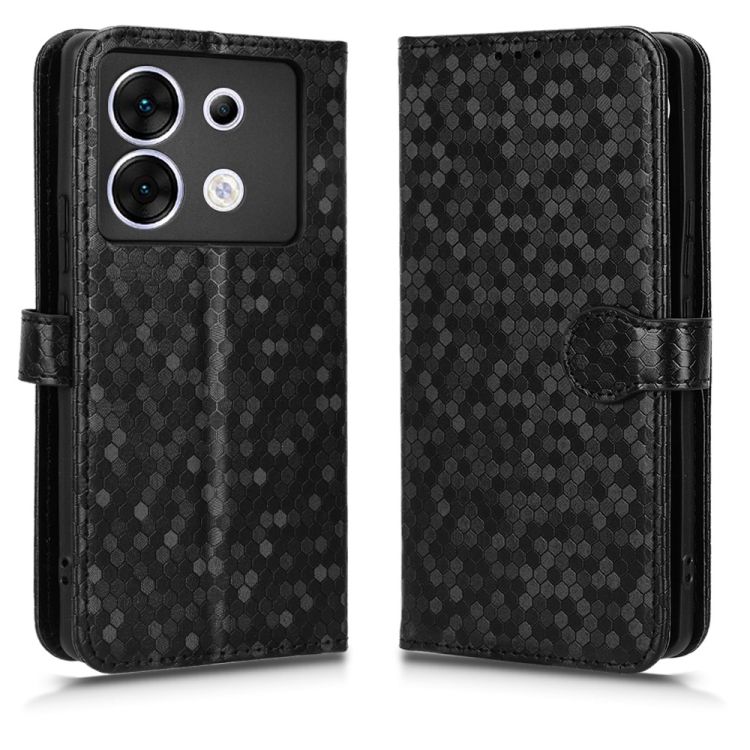Peňaženkové puzdro Honeycomb Dot Texture Case čierne – Infinix Zero 30 5G | Kryty na mobil Kryty na mobil | Peňaženkové puzdro Honeycomb Dot Texture Case čierne – Infinix Zero 30 5G | Kryty na mobil