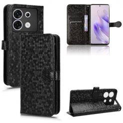 Peňaženkové puzdro Honeycomb Dot Texture Case čierne – Infinix Zero 30 5G | Kryty na mobil Kryty na mobil | Peňaženkové puzdro Honeycomb Dot Texture Case čierne – Infinix Zero 30 5G | Kryty na mobil