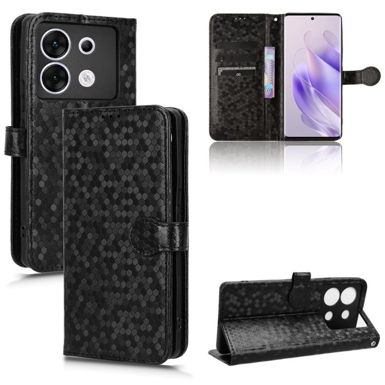 Peňaženkové puzdro Honeycomb Dot Texture Case čierne – Infinix Zero 30 5G | Kryty na mobil Kryty na mobil | Peňaženkové puzdro Honeycomb Dot Texture Case čierne – Infinix Zero 30 5G | Kryty na mobil