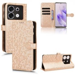 Peňaženkové puzdro Honeycomb Dot Texture Case zlaté – Infinix Zero 30 5G | Kryty na mobil Kryty na mobil | Peňaženkové puzdro Honeycomb Dot Texture Case zlaté – Infinix Zero 30 5G | Kryty na mobil
