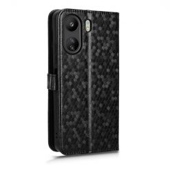 Peňaženkové puzdro Honeycomb Dot Texture Case čierne – Xiaomi Redmi 13C / Xiaomi Poco C65 | Kryty na mobil Kryty na mobil | Peňaženkové puzdro Honeycomb Dot Texture Case čierne – Xiaomi Redmi 13C / Xiaomi Poco C65 | Kryty na mobil
