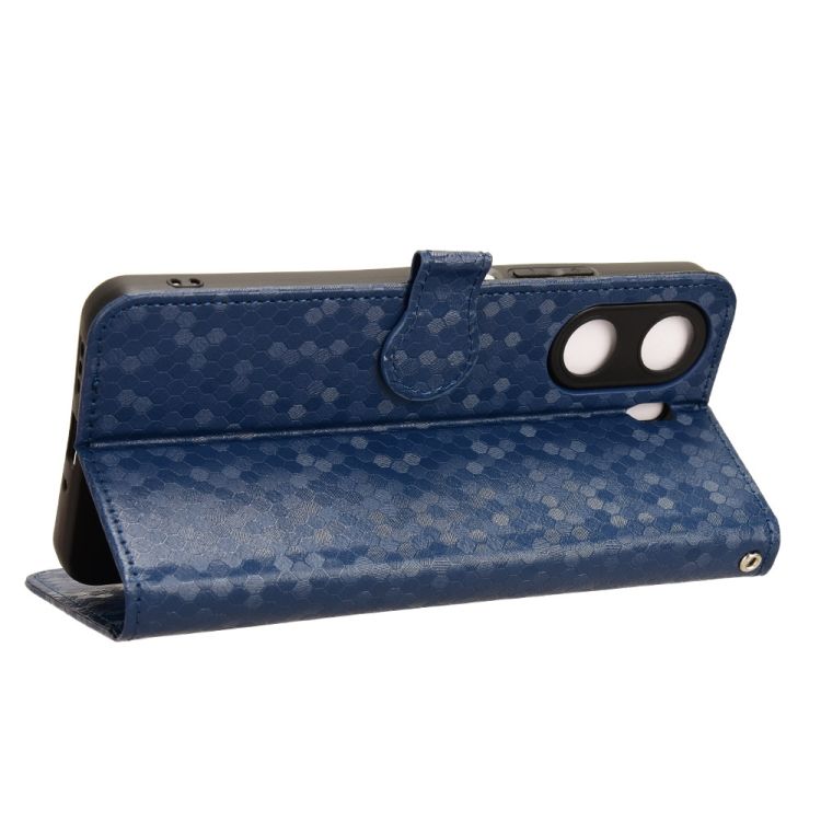 Peňaženkové puzdro Honeycomb Dot Texture Case modré – Xiaomi Redmi 13C / Xiaomi Poco C65 | Kryty na mobil Kryty na mobil | Peňaženkové puzdro Honeycomb Dot Texture Case modré – Xiaomi Redmi 13C / Xiaomi Poco C65 | Kryty na mobil
