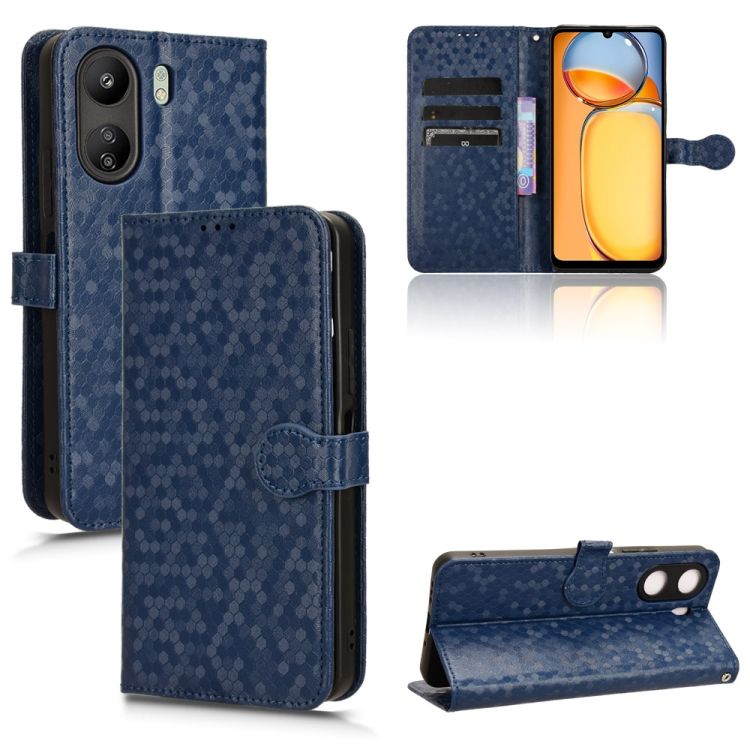 Peňaženkové puzdro Honeycomb Dot Texture Case modré – Xiaomi Redmi 13C / Xiaomi Poco C65 | Kryty na mobil Kryty na mobil | Peňaženkové puzdro Honeycomb Dot Texture Case modré – Xiaomi Redmi 13C / Xiaomi Poco C65 | Kryty na mobil