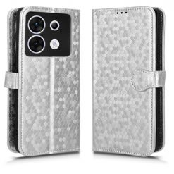 Peňaženkové puzdro Honeycomb Dot Texture Case strieborné – Infinix Zero 30 5G