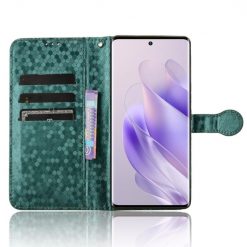 Peňaženkové puzdro Honeycomb Dot Texture Case zelené – Infinix Zero 30 5G | Kryty na mobil Kryty na mobil | Peňaženkové puzdro Honeycomb Dot Texture Case zelené – Infinix Zero 30 5G | Kryty na mobil