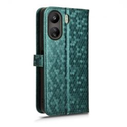 Kryty na mobil | Peňaženkové puzdro Honeycomb Dot Texture Case zelené – Xiaomi Redmi 13C / Xiaomi Poco C65 | Kryty na mobil