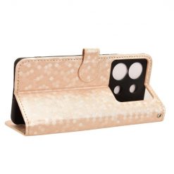 Peňaženkové puzdro Honeycomb Dot Texture Case zlaté – Infinix Zero 30 5G | Kryty na mobil Kryty na mobil | Peňaženkové puzdro Honeycomb Dot Texture Case zlaté – Infinix Zero 30 5G | Kryty na mobil