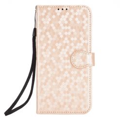 Peňaženkové puzdro Honeycomb Dot Texture Case zlaté – Xiaomi Redmi 13C / Xiaomi Poco C65
