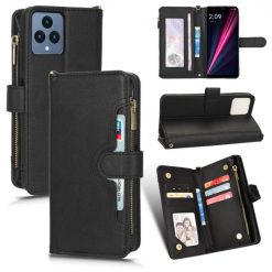 Peňaženkové puzdro Litchi Wallet case čierne – T Phone / T Phone (2023) | Kryty na mobil Kryty na mobil | Peňaženkové puzdro Litchi Wallet case čierne – T Phone / T Phone (2023) | Kryty na mobil