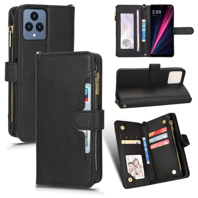 Peňaženkové puzdro Litchi Wallet case čierne – T Phone / T Phone (2023) | Kryty na mobil Kryty na mobil | Peňaženkové puzdro Litchi Wallet case čierne – T Phone / T Phone (2023) | Kryty na mobil