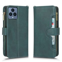 Kryty na mobil | Peňaženkové puzdro Litchi Wallet case zelené – T Phone / T Phone (2023) | Kryty na mobil