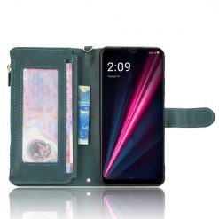 Kryty na mobil | Peňaženkové puzdro Litchi Wallet case zelené – T Phone / T Phone (2023) | Kryty na mobil