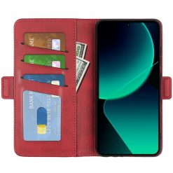 Kryty na mobil | Peňaženkové puzdro Magnetic fresh case červené – Xiaomi 13T / 13T Pro | Kryty na mobil