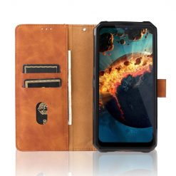 Peňaženkové puzdro Solid hnedé – Oukitel WP15 | Kryty na mobil Kryty na mobil | Peňaženkové puzdro Solid hnedé – Oukitel WP15 | Kryty na mobil