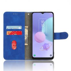 Kryty na mobil | Peňaženkové puzdro Solid modré – TCL 408 | Kryty na mobil