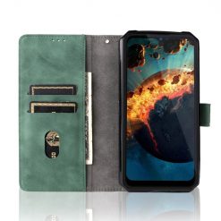 Kryty na mobil | Peňaženkové puzdro Solid zelené – Oukitel WP15 | Kryty na mobil