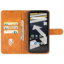 Kryty na mobil | Peňaženkové puzdro Splendid case hnedé – CAT S53 | Kryty na mobil