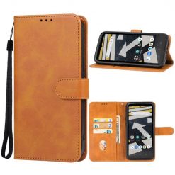 Kryty na mobil | Peňaženkové puzdro Splendid case hnedé – CAT S53 | Kryty na mobil