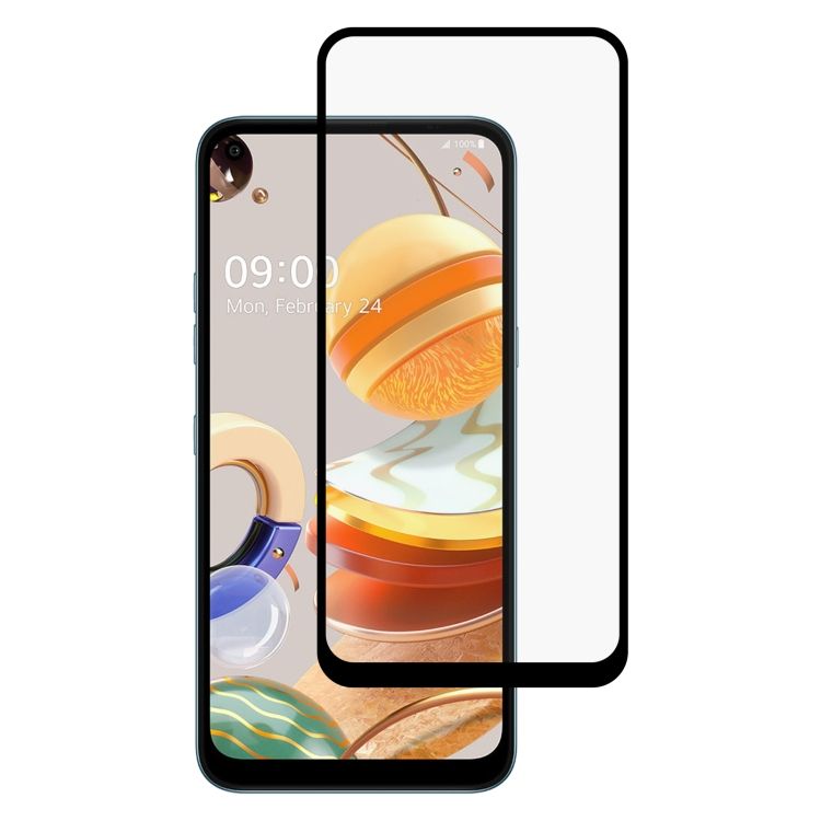Tvrdené sklo celopovrchové čierne – LG K61 | Kryty na mobil Kryty na mobil | Tvrdené sklo celopovrchové čierne – LG K61 | Kryty na mobil