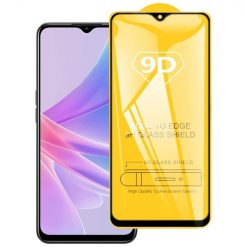 Tvrdené sklo celopovrchové čierne – Oppo A78 4G
