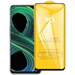 Tvrdené sklo celopovrchové čierne – Realme 8 5G