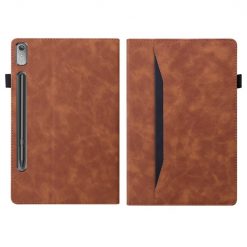 Kryty na mobil | Knižkové puzdro Slot case hnedé – Lenovo Tab P12 | Kryty na mobil
