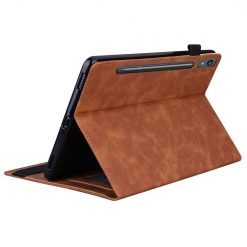 Kryty na mobil | Knižkové puzdro Slot case hnedé – Lenovo Tab P12 | Kryty na mobil