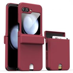 Kryty na mobil | Kryt Style Card Case červený – Samsung Galaxy Z Flip 5 | Kryty na mobil