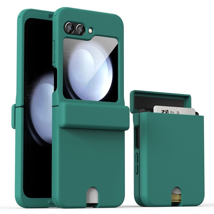 Kryt Style Card Case zelený – Samsung Galaxy Z Flip 5 | Kryty na mobil Kryty na mobil | Kryt Style Card Case zelený – Samsung Galaxy Z Flip 5 | Kryty na mobil