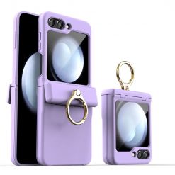 Kryty na mobil | Kryt Style Ring Case fialový – Samsung Galaxy Z Flip 5 | Kryty na mobil