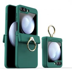 Kryty na mobil | Kryt Style Ring Case zelený – Samsung Galaxy Z Flip 5 | Kryty na mobil