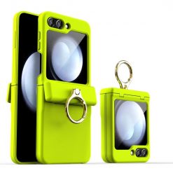 Kryty na mobil | Kryt Style Ring Case žltý – Samsung Galaxy Z Flip 5 | Kryty na mobil