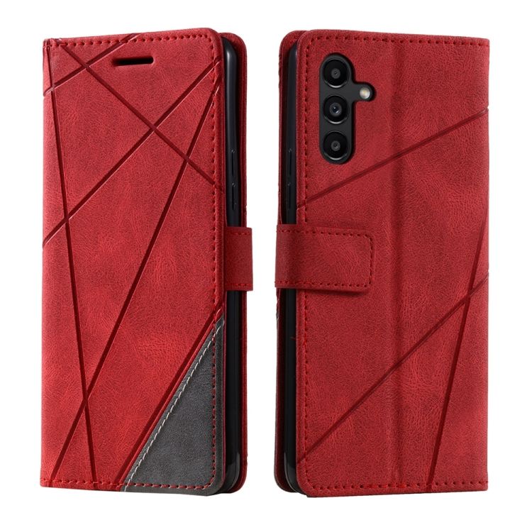 Knižkové puzdro Rhombus červené – Samsung Galaxy A05s | Kryty na mobil Kryty na mobil | Knižkové puzdro Rhombus červené – Samsung Galaxy A05s | Kryty na mobil