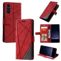 Knižkové puzdro Rhombus červené – Samsung Galaxy A05s | Kryty na mobil Kryty na mobil | Knižkové puzdro Rhombus červené – Samsung Galaxy A05s | Kryty na mobil