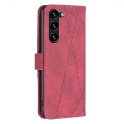Knižkové puzdro Rhombus červené – Samsung Galaxy S24+ (S24 Plus) | Kryty na mobil Kryty na mobil | Knižkové puzdro Rhombus červené – Samsung Galaxy S24+ (S24 Plus) | Kryty na mobil