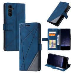 Knižkové puzdro Rhombus modré – Samsung Galaxy A05s | Kryty na mobil Kryty na mobil | Knižkové puzdro Rhombus modré – Samsung Galaxy A05s | Kryty na mobil