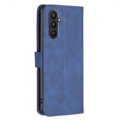 Kryty na mobil | Knižkové puzdro Rhombus modré – Samsung Galaxy A25 5G | Kryty na mobil