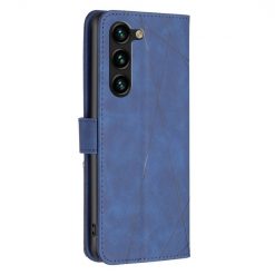 Kryty na mobil | Knižkové puzdro Rhombus modré – Samsung Galaxy S24+ (S24 Plus) | Kryty na mobil
