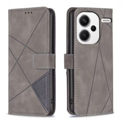 Kryty na mobil | Knižkové puzdro Rhombus sivé – Xiaomi Redmi Note 13 Pro+ 5G | Kryty na mobil
