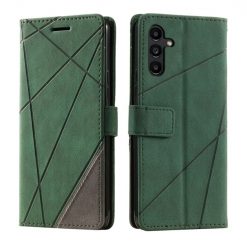Kryty na mobil | Knižkové puzdro Rhombus zelené – Samsung Galaxy A15 4G/5G | Kryty na mobil
