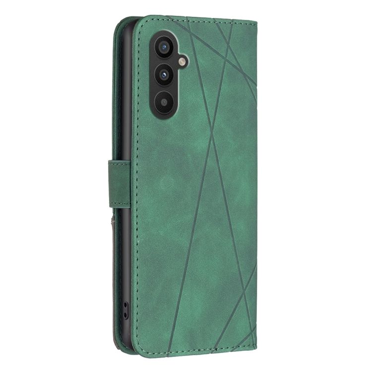 Knižkové puzdro Rhombus zelené – Samsung Galaxy A25 5G | Kryty na mobil Kryty na mobil | Knižkové puzdro Rhombus zelené – Samsung Galaxy A25 5G | Kryty na mobil