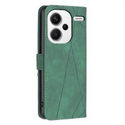 Knižkové puzdro Rhombus zelené – Xiaomi Redmi Note 13 Pro+ 5G | Kryty na mobil Kryty na mobil | Knižkové puzdro Rhombus zelené – Xiaomi Redmi Note 13 Pro+ 5G | Kryty na mobil